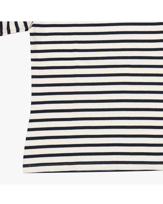 Saint James White Striped T-Shirt
