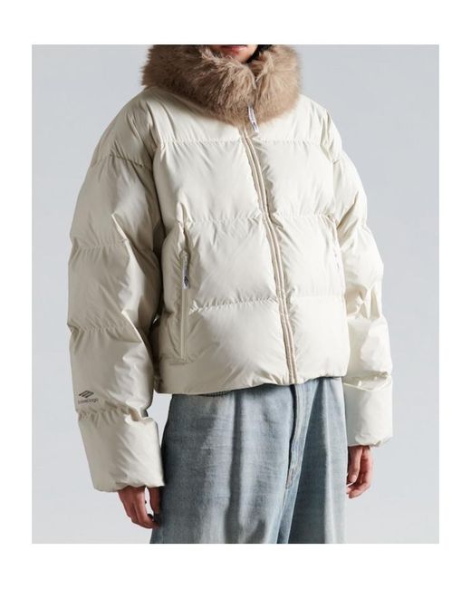 Balenciaga White Ski Puffer Coat