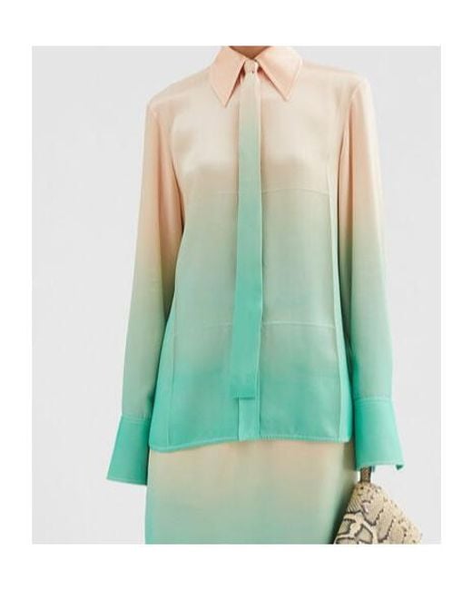 Jil Sander Green Shirt With Tie