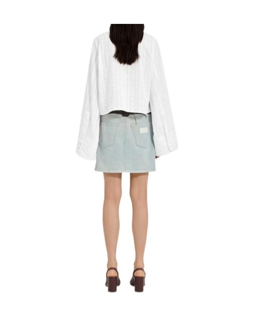 MM6 by Maison Margiela White Short-Sleeved Shirt