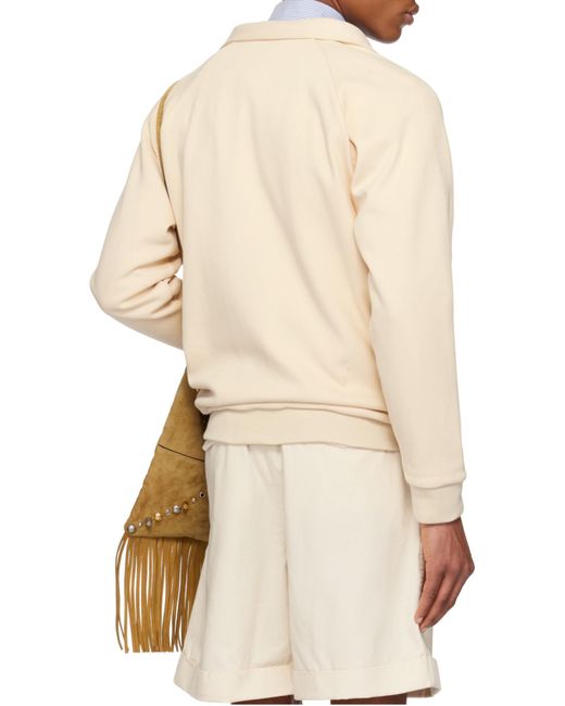 Valentino Natural Vlogo Signature Button-Up Bomber Jacket for men