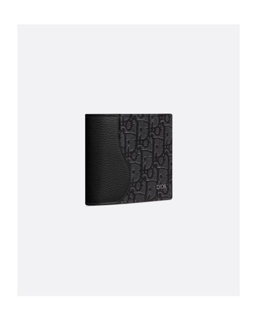 Dior Black Saddle Bifold Wallet for men