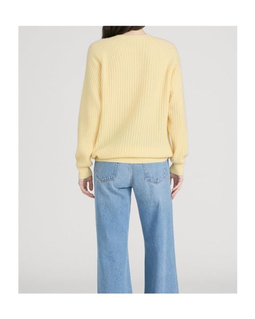 FRAME Yellow The Cashmere Sunbeam Sweater