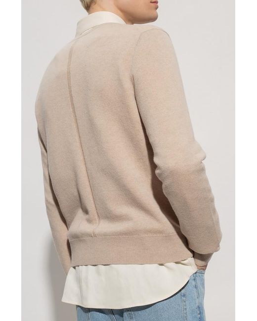 The Row White Benji Long-Sleeved Pullover for men