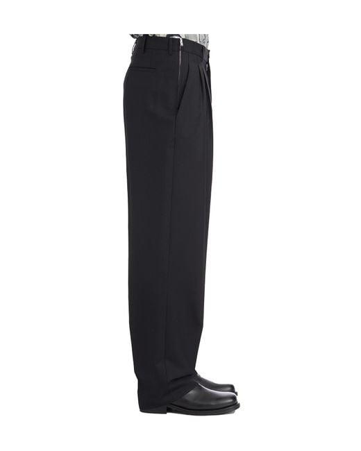 パンツ Magliano 22FW Black Slacks Pants Magliano Double Pleat Straight Pants in Black for Men | Lyst