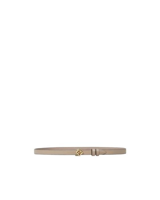Fendi White Ff Diamonds Belt