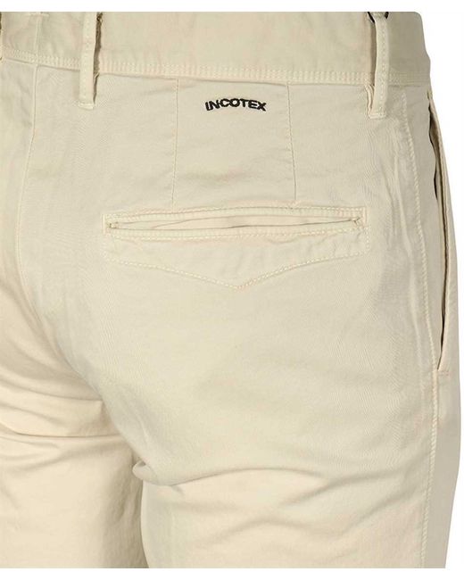 Incotex Natural Waistband Loop Casual Pants for men