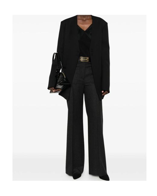Victoria Beckham Black Alina Trousers