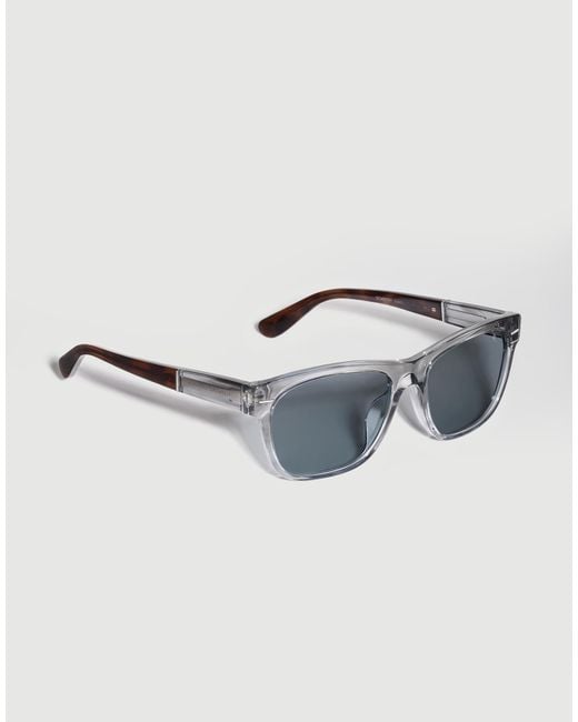 Brunello Cucinelli Multicolor Rectangular Acetate Sunglasses