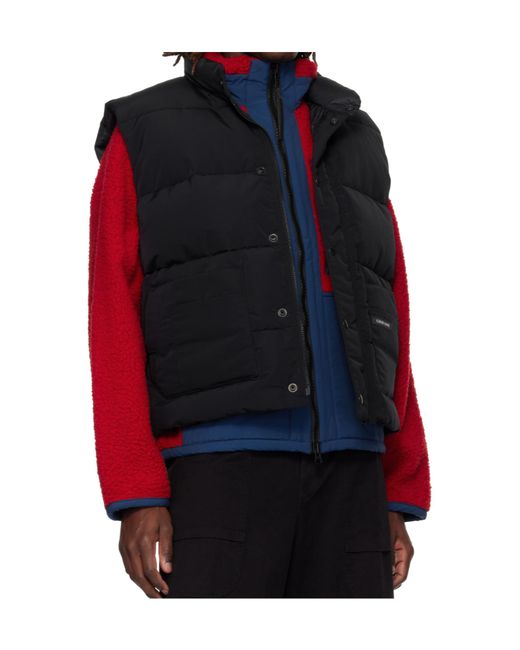 Canada Goose Black Ledger Vest for men