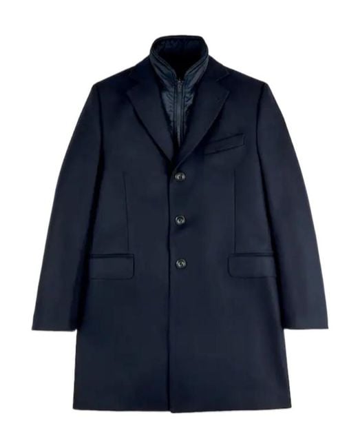 Fay Blue Double Coat for men