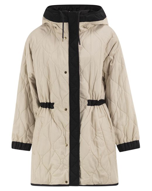Weekend by Maxmara Black Long-Sleeved Reversible Parka