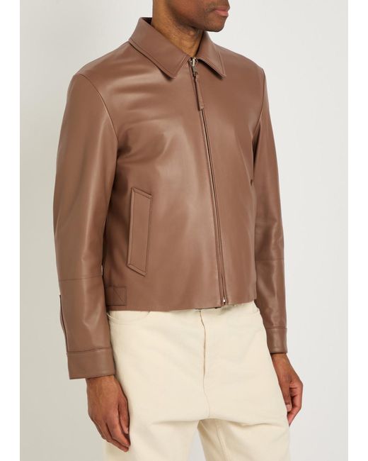 Loewe Brown Lambskin Jacket for men