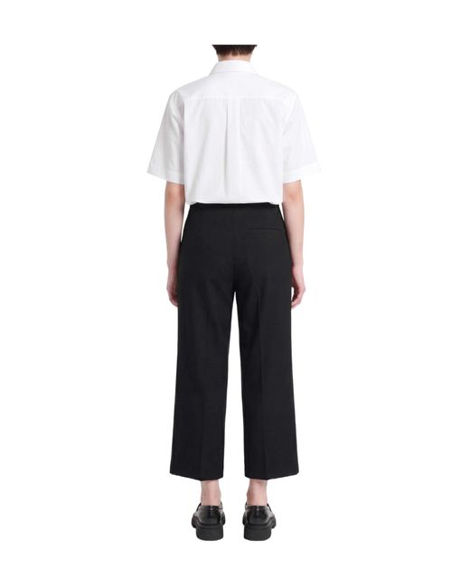 Balenciaga Black Loose Straight-Leg Pants