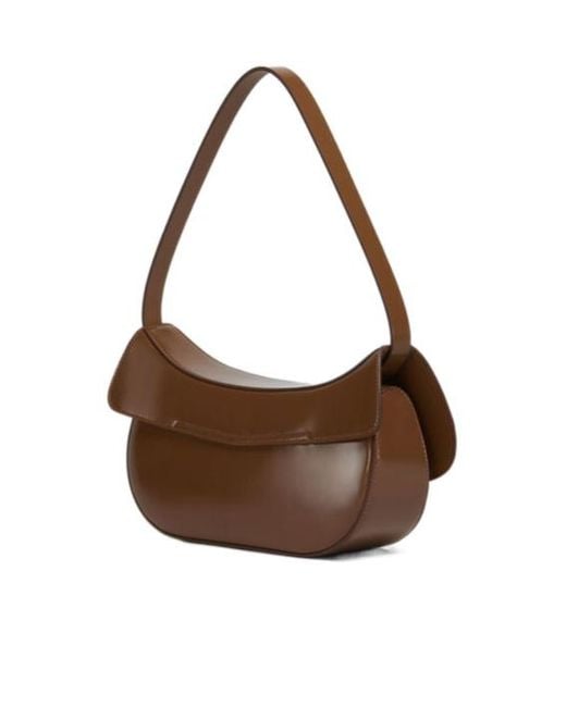 Marni Brown Butterfly Medium Shoulder Bag