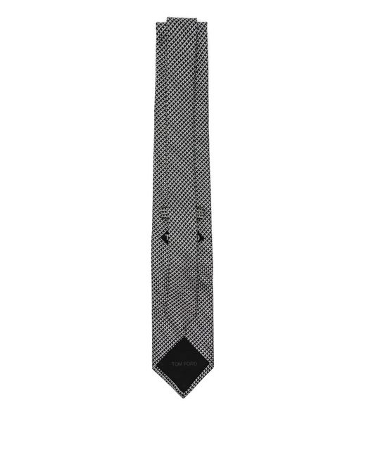 Tom Ford White Pointed Tie for men
