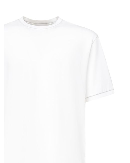 Eleventy White Crew Neck T-Shirt for men