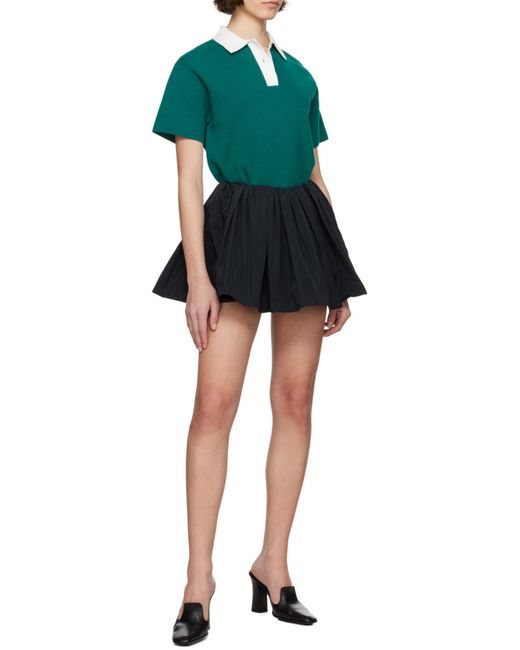 J.W. Anderson Black Jw Anderson Gathered Circle Skort