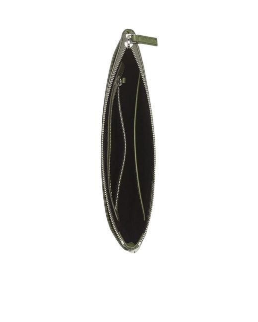 MCM Green Visetos Original Crossbody Pouch