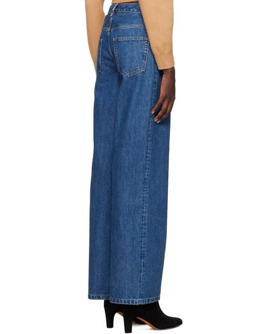 A.P.C. Blue Elisabeth Straight Leg Jeans
