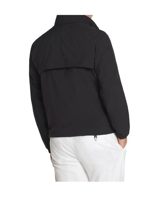 Brioni Black Midnight Performa Windbreaker for men