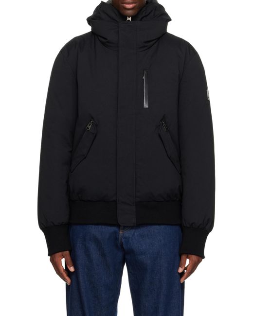 Mackage Black Dixon Hooded Down Jacket for men