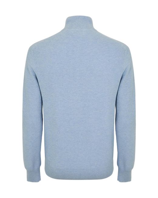 Polo Ralph Lauren Blue Quarter-Zip Jumper for men