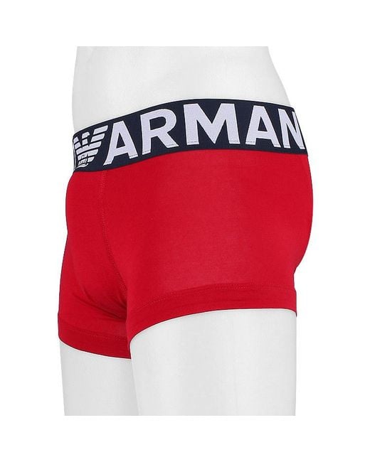 Emporio Armani Red Logo Underwear for men