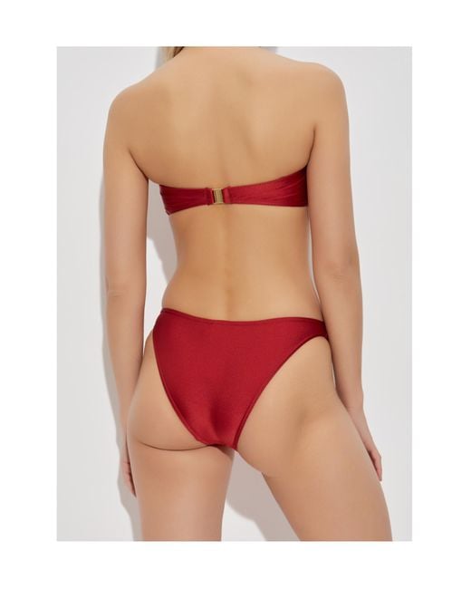 Zimmermann Red Triangle Bikini Top