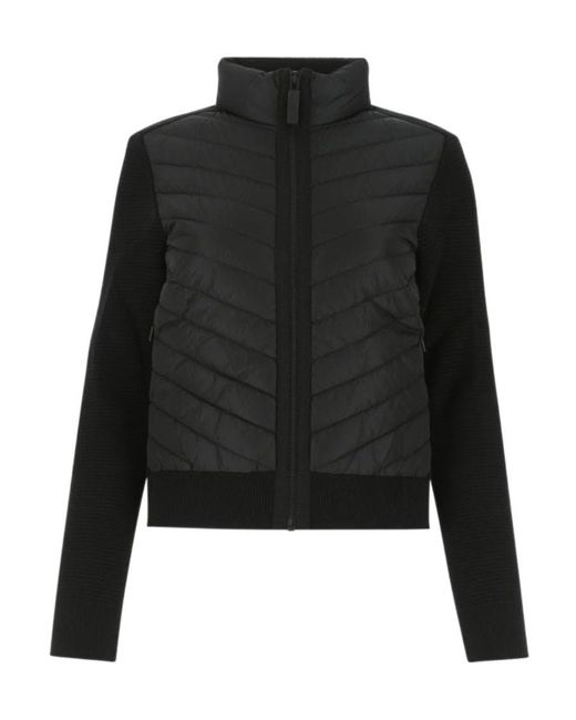 Canada Goose Black Hybridge Panelled High-Neck Jacket