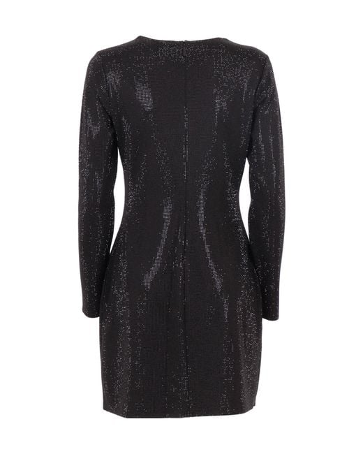 MICHAEL Michael Kors Black Michael Kors Embellished Long-Sleeved Dress