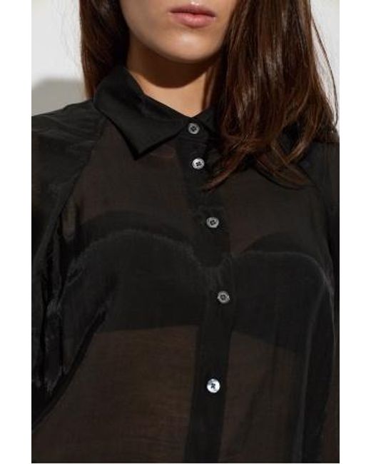 AllSaints Black Long-Sleeved Shirt