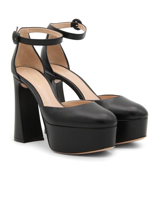 Gianvito Rossi Black Holly Dorsay Pumps