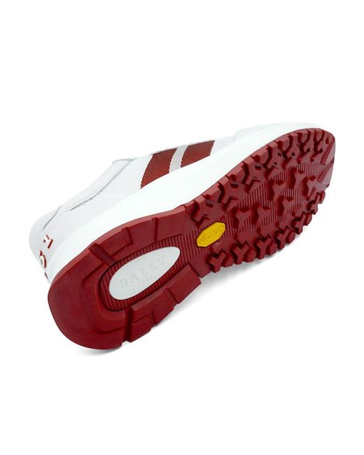 Bally Multicolor Mesh Panel Leather Low-Top Sneakers for men