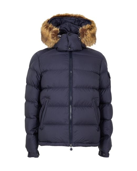 Moncler Blue Medium Solid Jacket for men