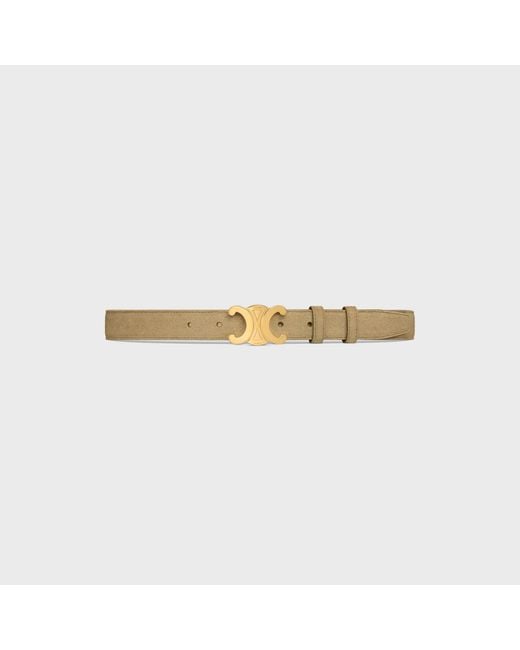 Céline Metallic Triomphe Belt 25Mm