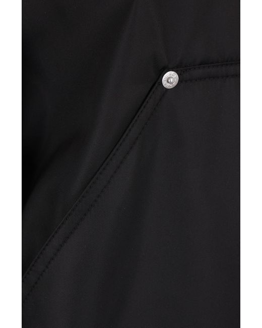 Prada Black Re-Nylon Triangle-Logo Zipped Hooded Jacket for men