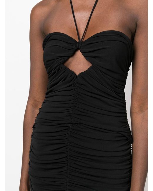 Magda Butrym Black Neck-Hanging Dress