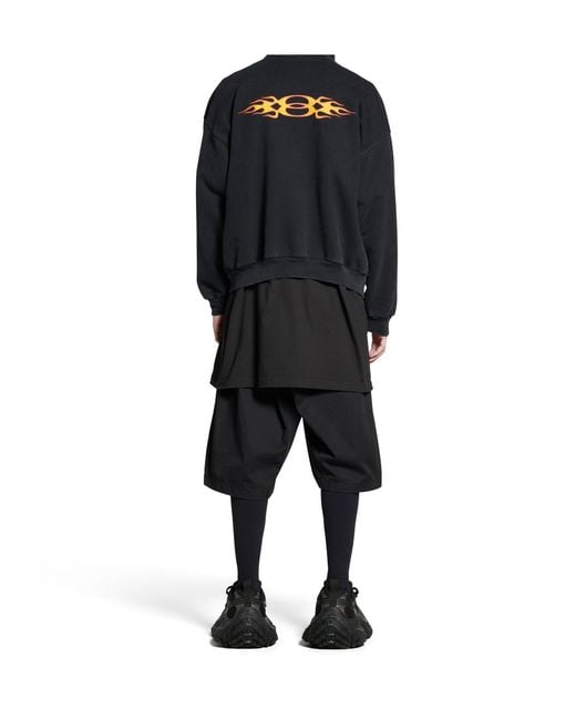 Balenciaga Blue Burning Unity Zipped Hoodie for men
