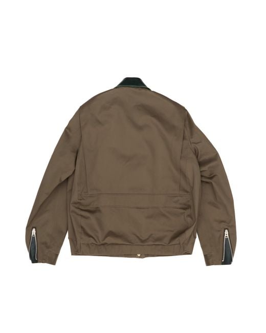 Sacai Green Chino Blouson for men