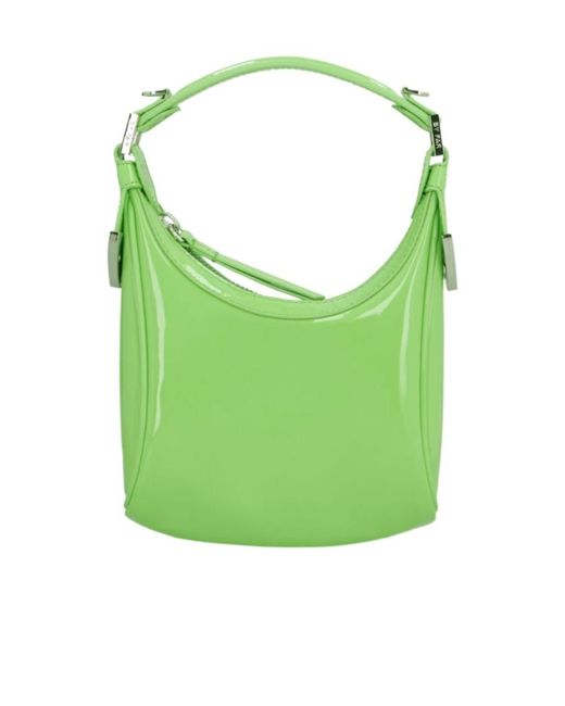 By Far Green Cosmo Top Handle Tote Bag