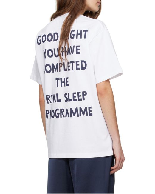 J.W. Anderson White Jw Anderson Jwa Back Printed Crewneck T-Shirt
