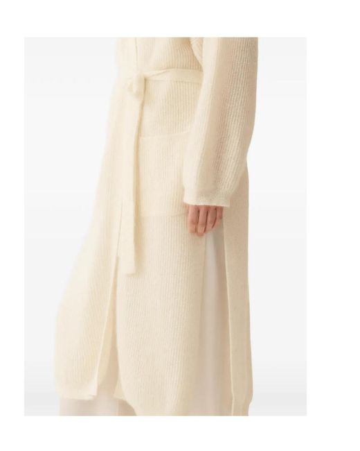 Fabiana Filippi Natural Long Cardigan
