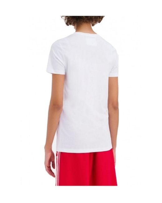 Iceberg White Sequin Logo T-Shirt