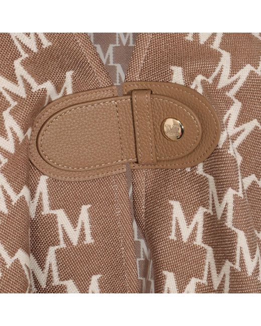 Max Mara Brown Editti All-Over Patterned Cape