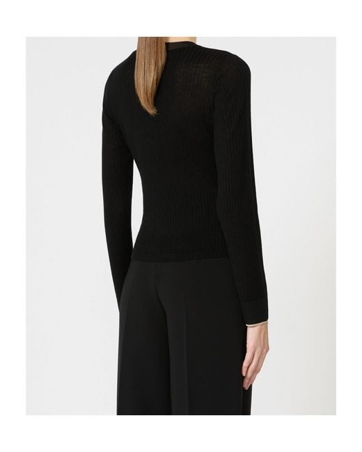 Max Mara Black Wool Sweater