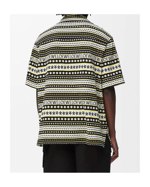 Loewe Gray Short Sleeve Shirt for men