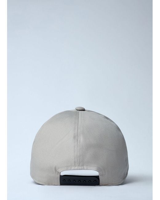 Rick Owens Gray Logo Embroidered Baseball Cap for men