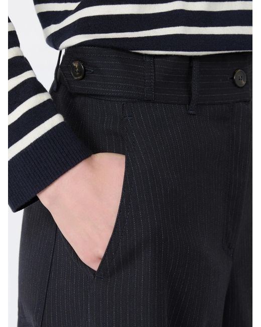 Weekend by Maxmara Black Wool And Cotton Gabardine Trousers