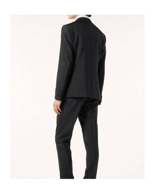 Loro Piana Black Highgrove Suit for men